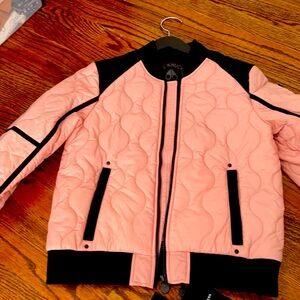 Beautiful pink bomber jacket from famous brand moose knuckles